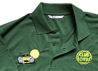Green Elise 25th Anniversary polo shirts - XL ONLY (46")