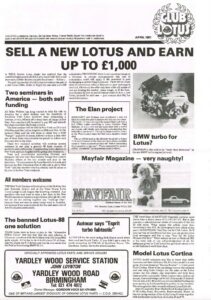 Club Lotus News April 1981