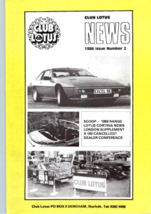 Club Lotus News April 1986
