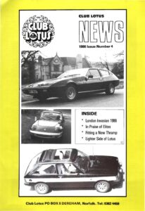 Club Lotus News October 1986
