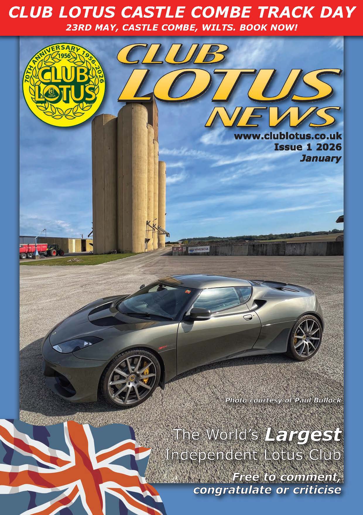 CLUB LOTUS NEWS ISSUE 1 2026 JANUARY