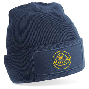 LOTUS BEANIE HAT - NAVY