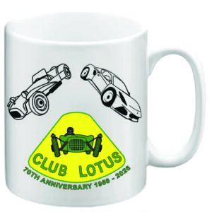 Club Lotus 70th Anniversary Mug Front