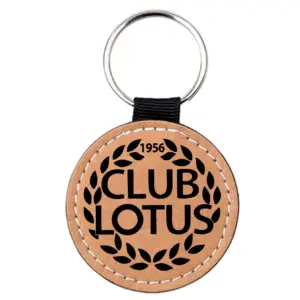 Home 9 Club Lotus Logo Round Key Ring