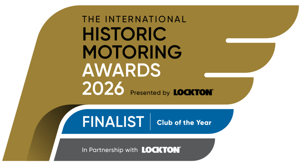 Club Lotus shortlisted for Club of the Year at the 2026 International Historic Motoring Awards 2 Finalist badge IHMA 2026 Club of the Year